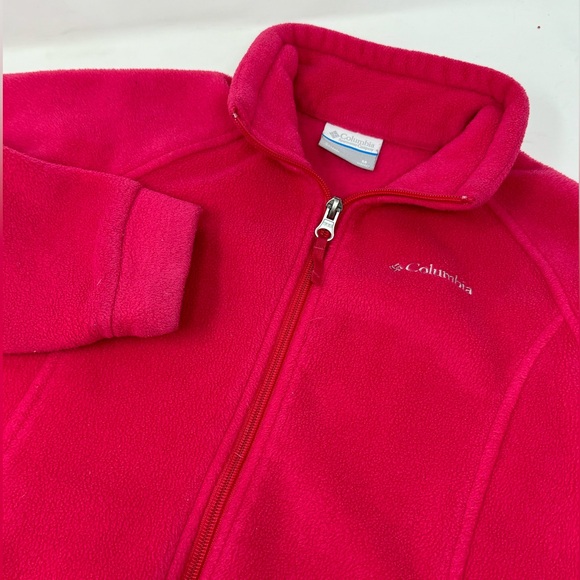 Columbia Other - Columbia Girl’s Youth Pink Fleece Full Zip Jacket Sz Med (10/12) Q5